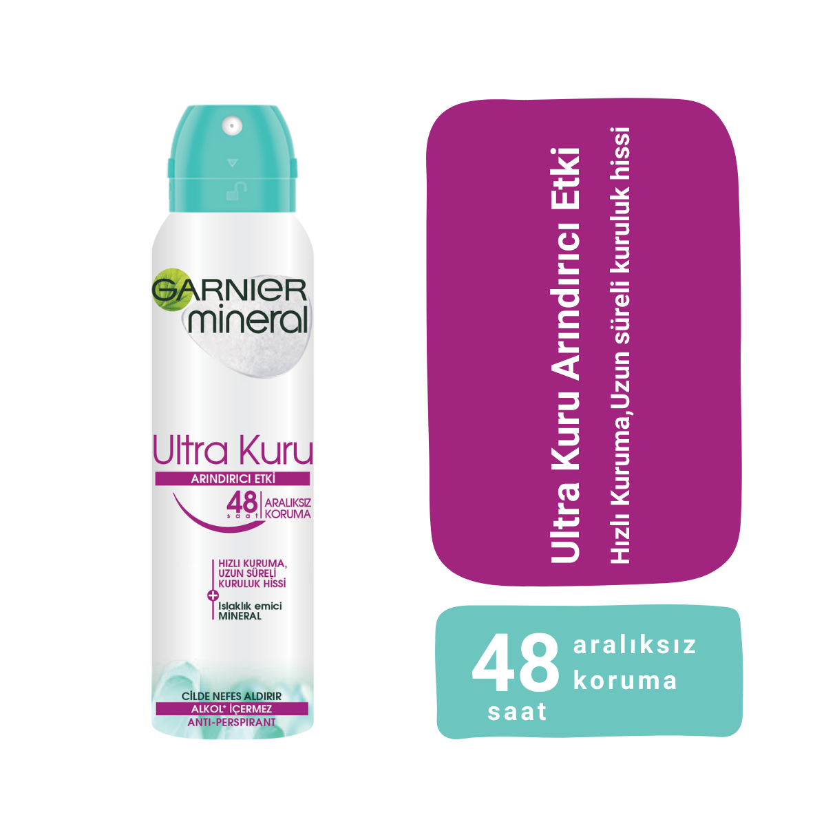 Garnier Mineral Ultra Kuru Kadın Sprey Deodorant 150ml