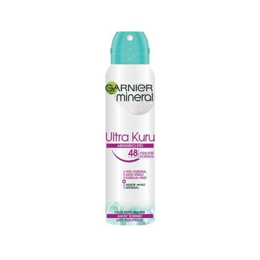 Garnier Mineral Ultra Kuru Kadın Sprey Deodorant 150ml