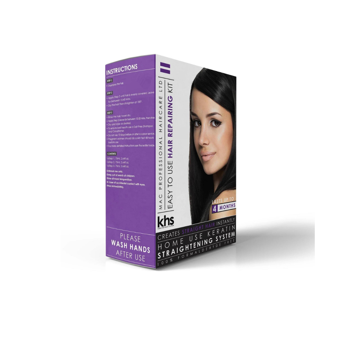 KHS Keratin Düzleştirici Saç Sistemi Seti (3 x 75 Ml)