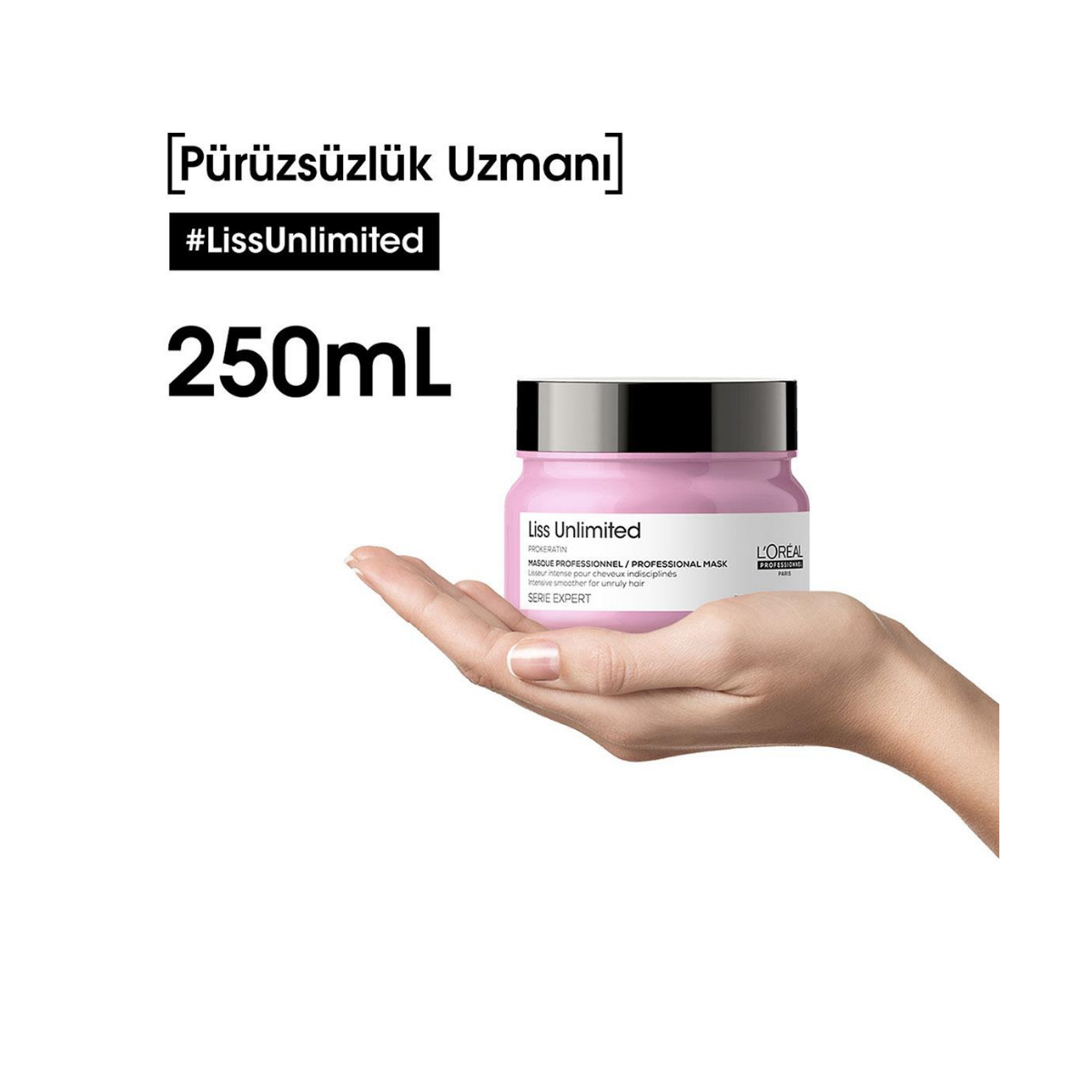 L'Oreal Professionnel Expert Liss Unlimited Elektriklenme Karşıtı Ve Yoğun Yumuşaklık Veren Maske 250 ml