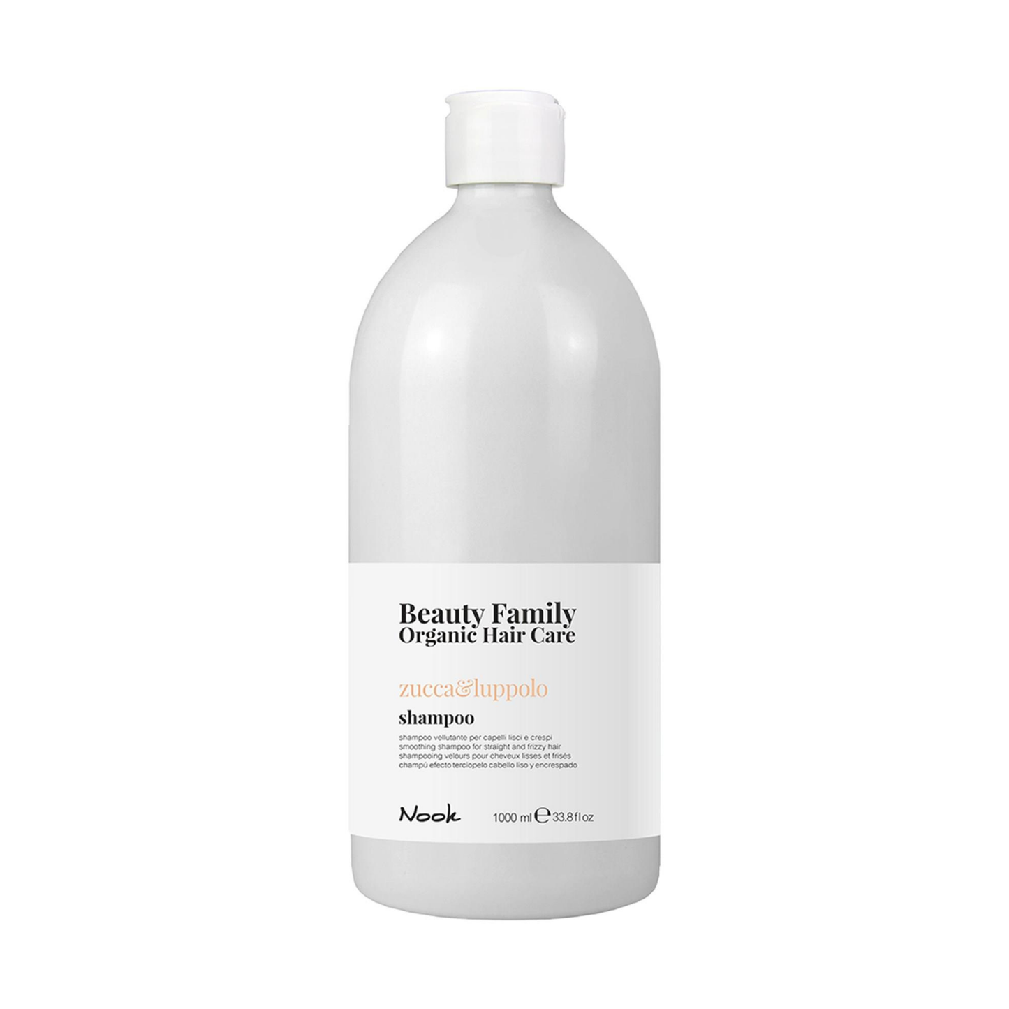 Nook Düz Ve Kabarık Saçlar İçin Yumaşatıcı Şampuan 1000 ml (Vegan) Beauty Famıly