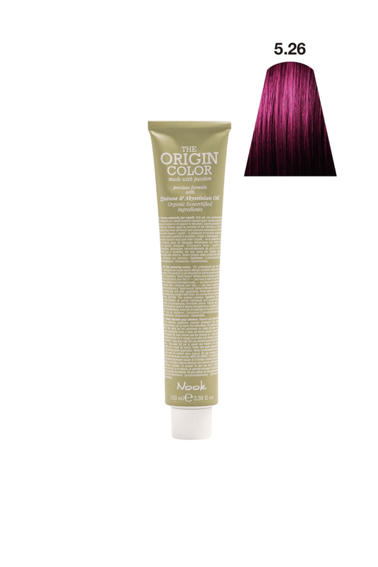 Nook Origin Color Profesyonel Saç Boyası 100ml - Koyu Mürdüm/Koyu Mor(5.26 - VIYOLE PATLICAN MOR)