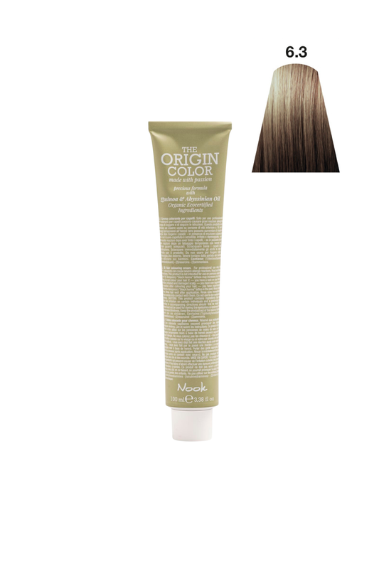 Nook Origin Color Profesyonel Saç Boyası 100ml- Koyu Altın Kumral / Altın Kahve (6.3-DORE KESTANE)