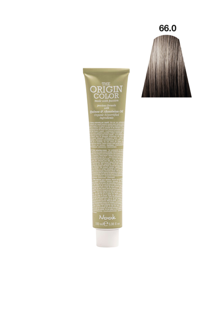 Nook Origin Color Profesyonel Saç Boyası 100ml-Yoğun Doğal Koyu Kumral(66.0-BEYAZ KAPATICI KOYU KUMR)