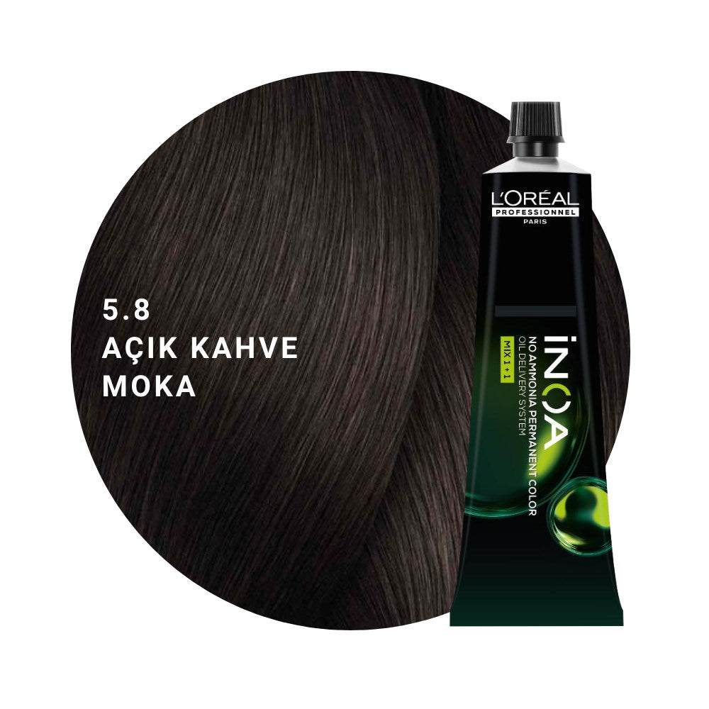 L’Oréal Professionnel INOA Saç Boyası 60gr - 5.8 Açık Kahve Moka