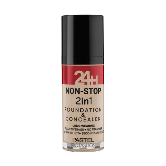 Pastel 24H Non-Stop 2in1 Foundation & Concealer - Fondöten & Kapatıcı