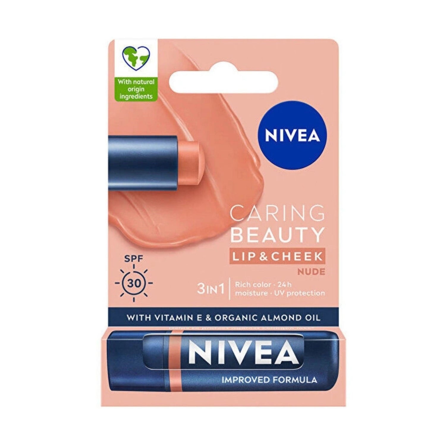 Nivea Caring Beauty Nude SPF30 Dudak Bakım Kremi 4.8 gr