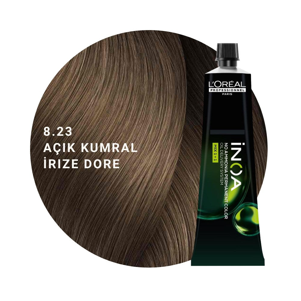 L’Oréal Professionnel INOA Saç Boyası 60gr - 8.23 Açık Kumral İrize Dore