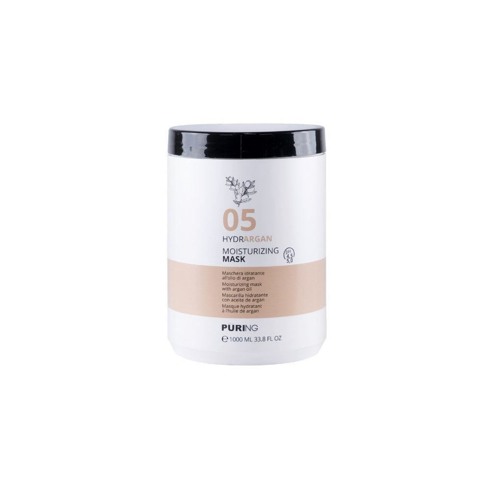 PURING 05 HydrArgan Normal ve Kuru Saçlar için Argan&Keten Tohumlu Nemlendirici Saç Maskesi 1000ml