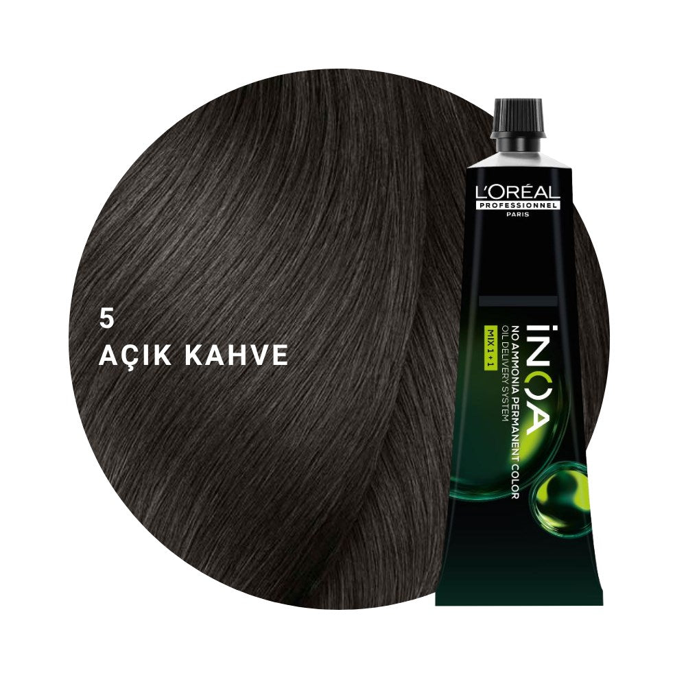 L’Oréal Professionnel INOA Saç Boyası 60gr - 5 Açık Kahve