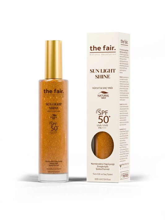 the fair. Sun Light Shine SPF 50+/ PA++++ Işıltılı Saç ve Vücut Yağı 100ml