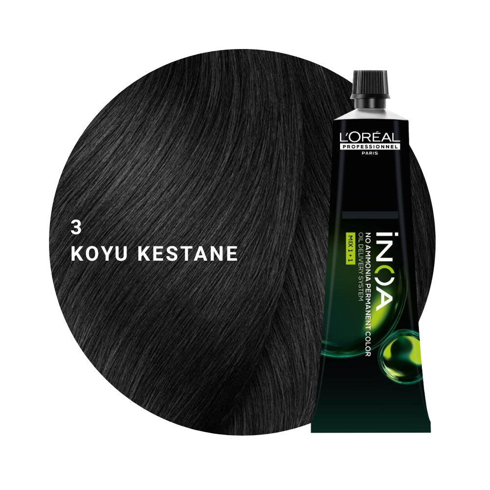 L’Oréal Professionnel INOA Saç Boyası 60gr - 3 Koyu Kestane