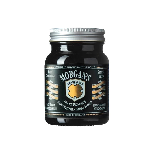 MORGAN'S POMADE Bay Rum Matt Pomade Sert Tutuşlu Mat Pomad (BLACK NEW LABEL) 100gr