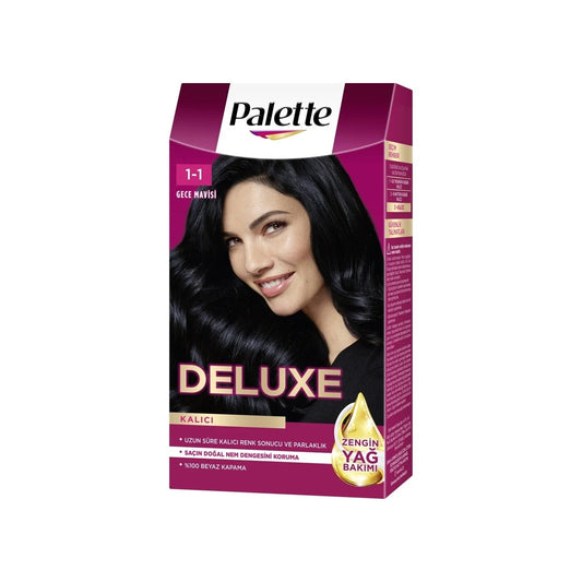 Palette Deluxe Saç Boyası 50ml (1-1 Gece Mavisi)
