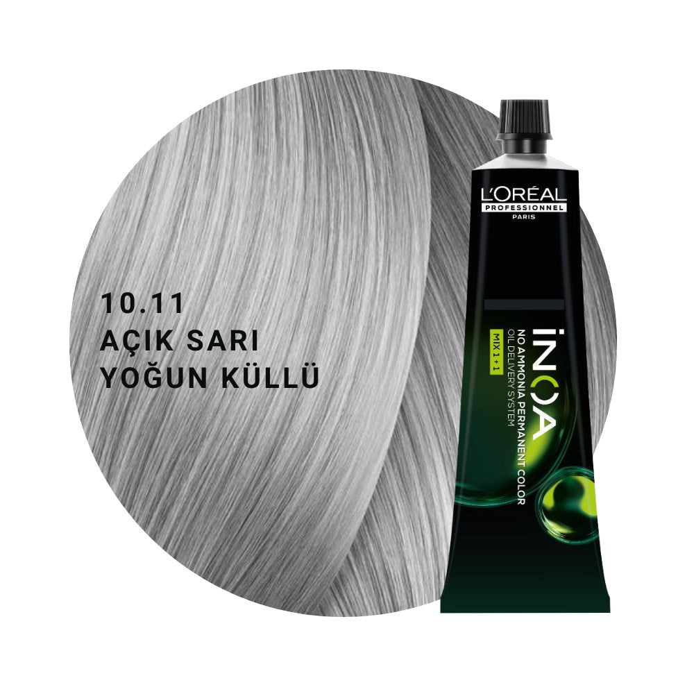 L’Oréal Professionnel INOA Saç Boyası 60gr - 10.11 Açık Sarı Yoğun Küllü