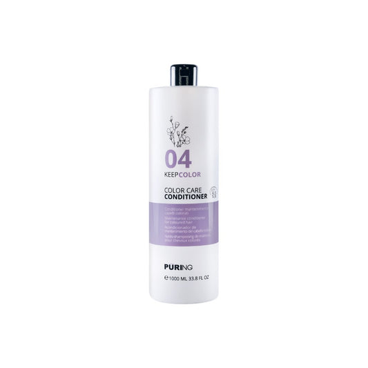 PURING 04 KeepColor Boyalı Saçlar için Keten Tohumu Yağı&E Vitaminli Renk Koruyucu Saç Kremi 1000ml