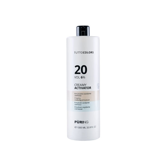PURING Tuttocolors 20 Vol %6 Profesyonel Saç Boyası Aktivatörü Krem Oksidan 1000ml