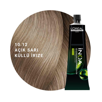 L’Oréal Professionnel INOA Saç Boyası 60gr - 10.12 Açık Sarı Küllü İrize