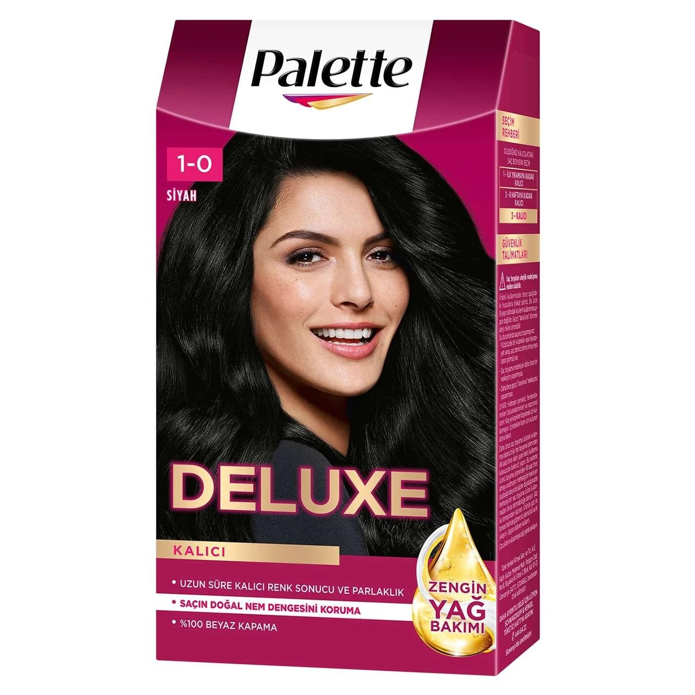 Palette Deluxe Saç Boyası 50ml (1-0 Siyah) 