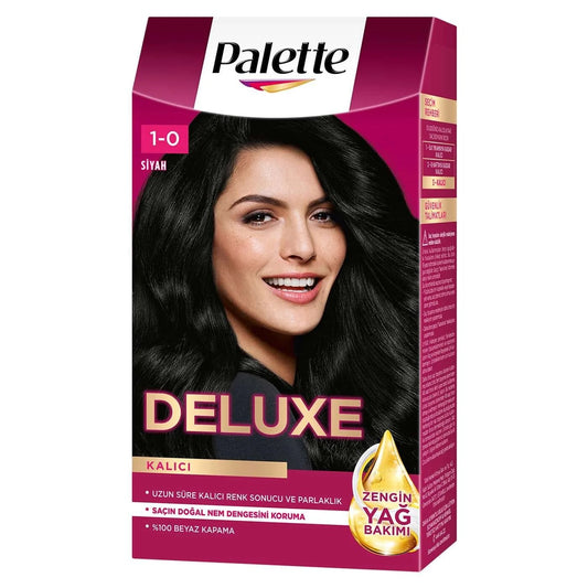 Palette Deluxe Saç Boyası 50ml (1-0 Siyah) 