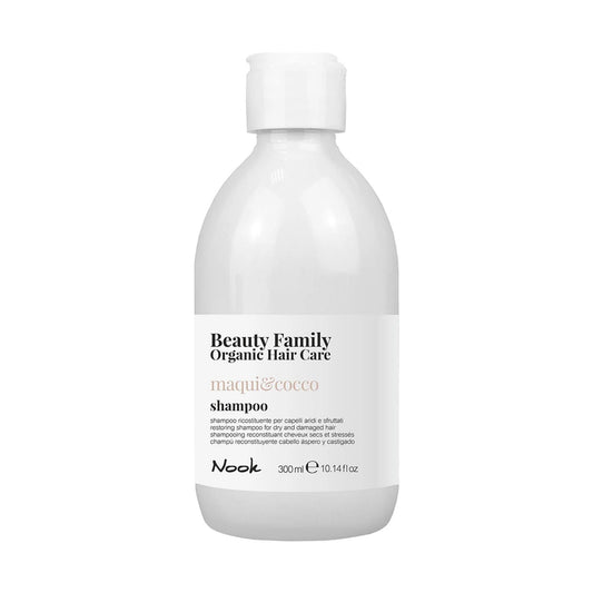 Nook Beauty Family Kuru Yıpranmış Saçlara Maqui Hindistan Cevizi Özlü Nemlendirici Onarıcı Şampuan 300ml