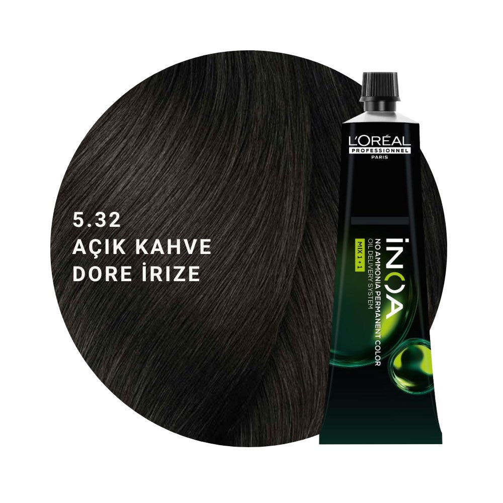 L’Oréal Professionnel INOA Saç Boyası 60gr - 5.32 Açık Kahve Dore İrize