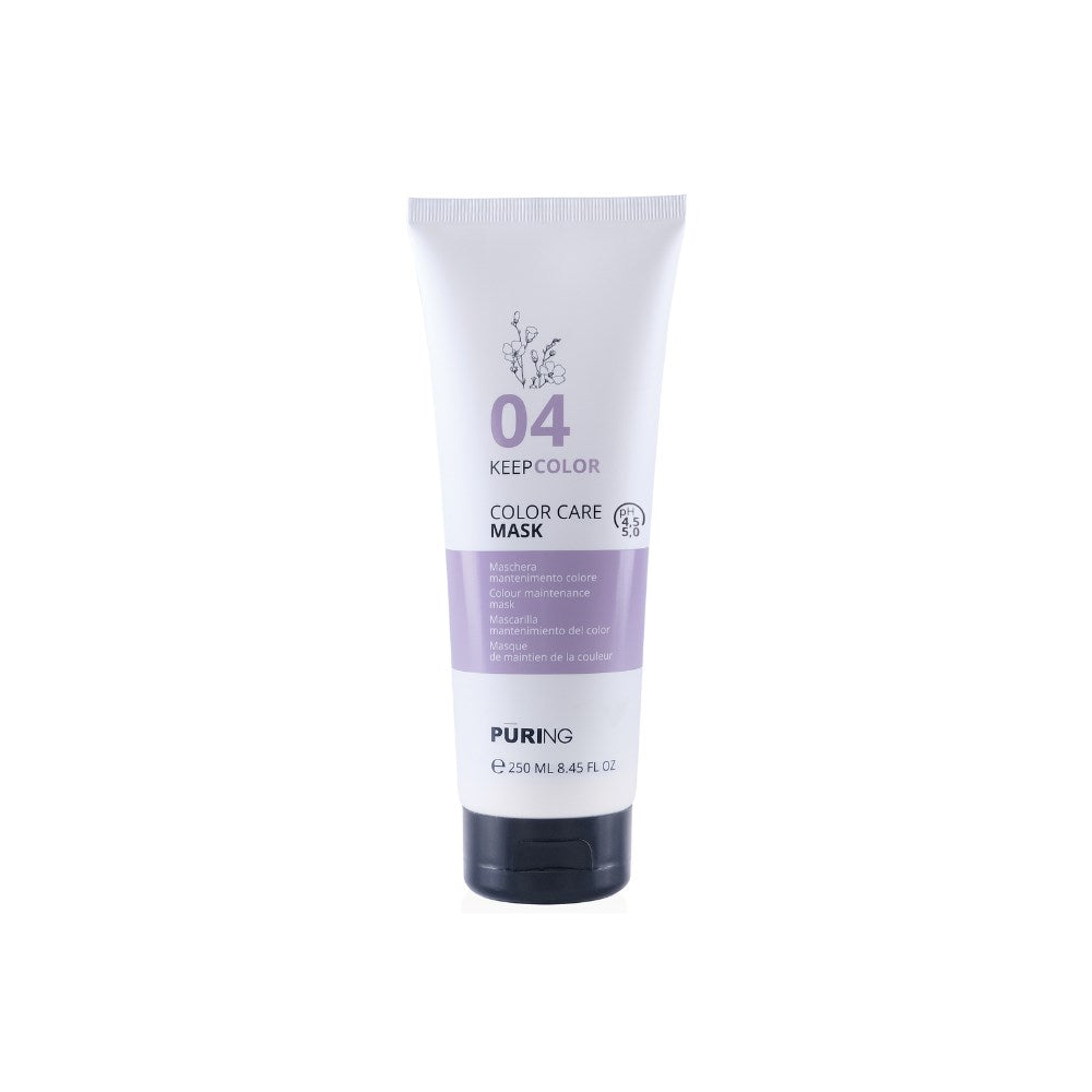 PURING 04 KeepColor Boyalı Saçlar için Keten Tohumu & E Vitaminli Renk Koruyucu Saç Maskesi 250ml