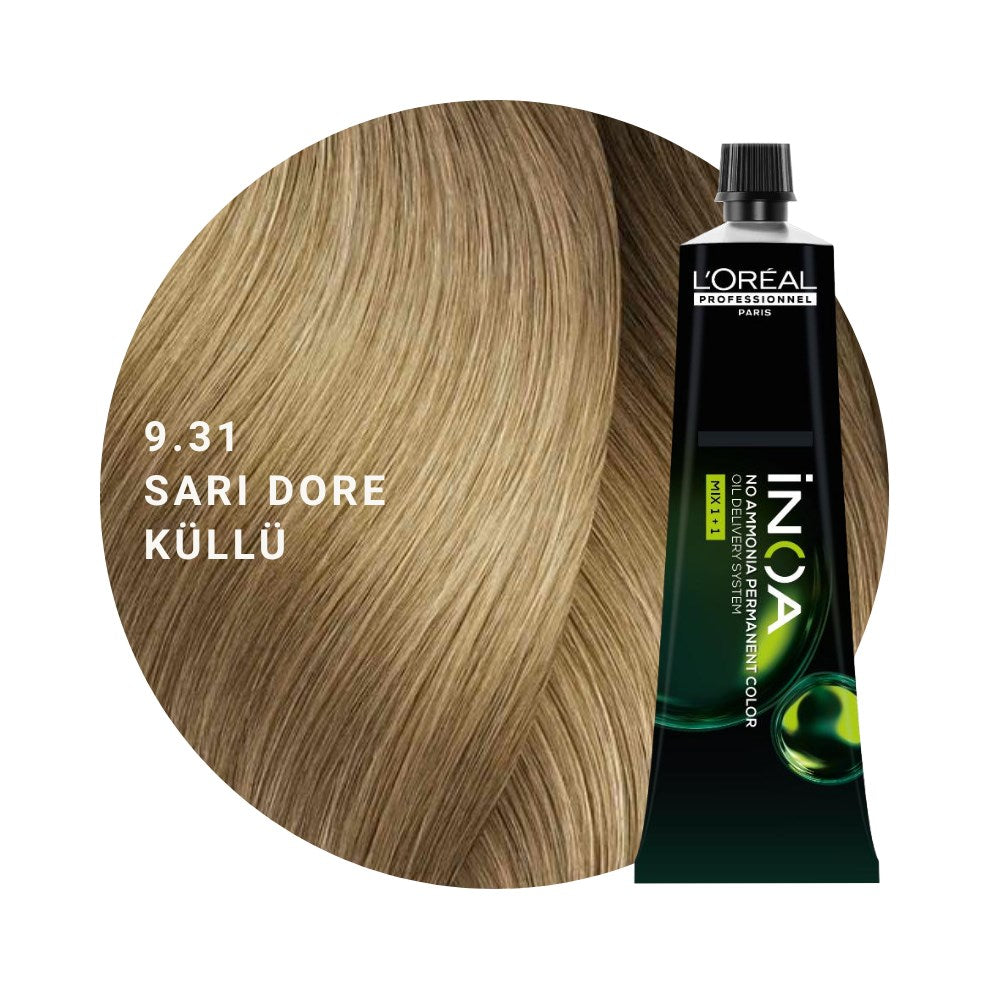 L’Oréal Professionnel INOA Saç Boyası 60gr - 9.31 Sarı Dore Küllü