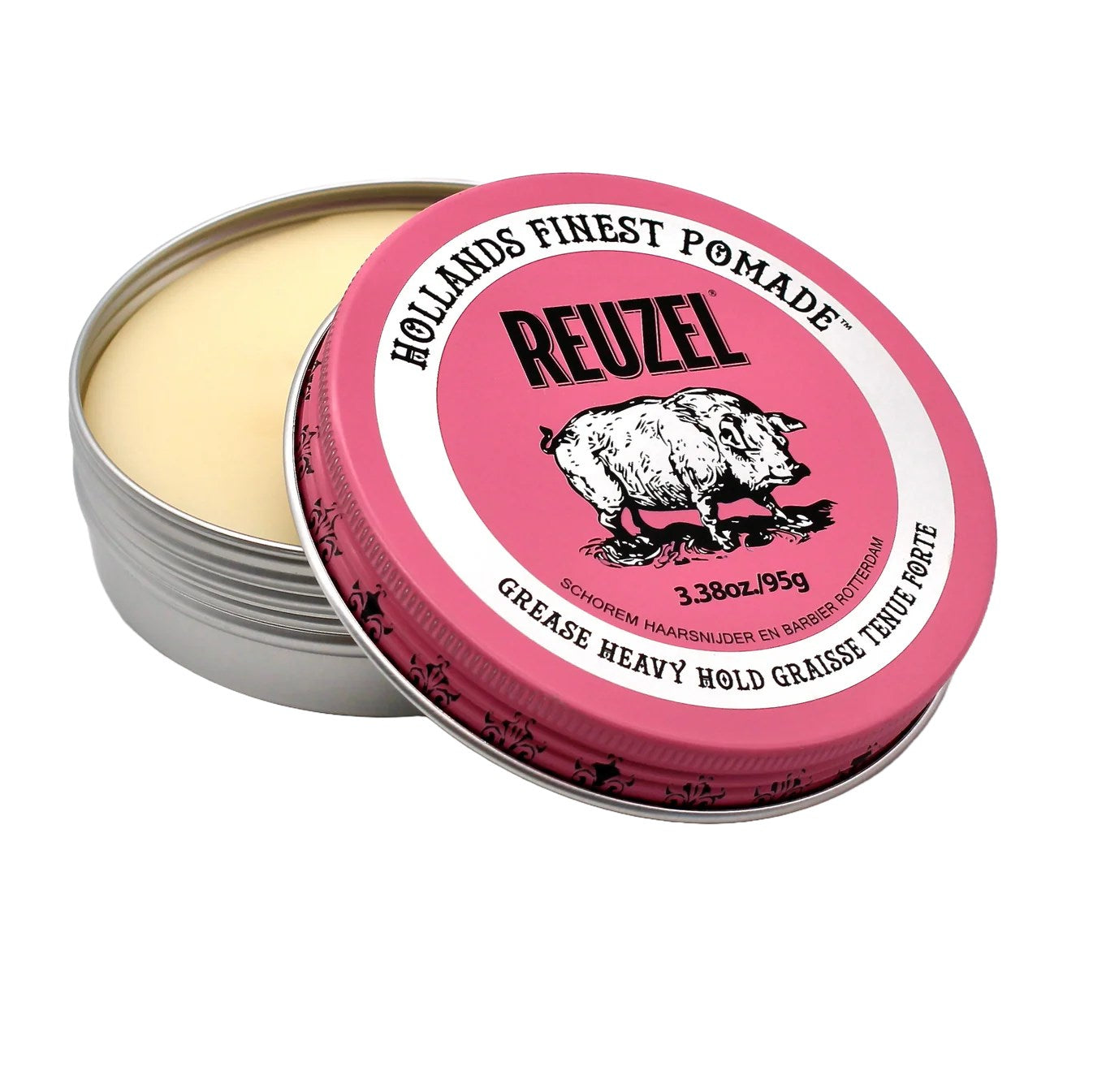 Reuzel Pink Pomade Yağ Bazlı Güçlü Tutuşlu Yüksek Parlaklık Pomad 95 gr