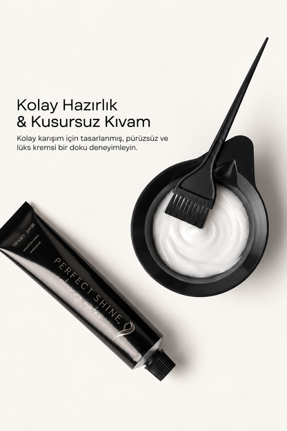 Perfect Shine Permanent Profesyonel Saç Boyası 100ml -Yoğun Sıcak Çikolata Kahve (CHOCOLATE-6.77)